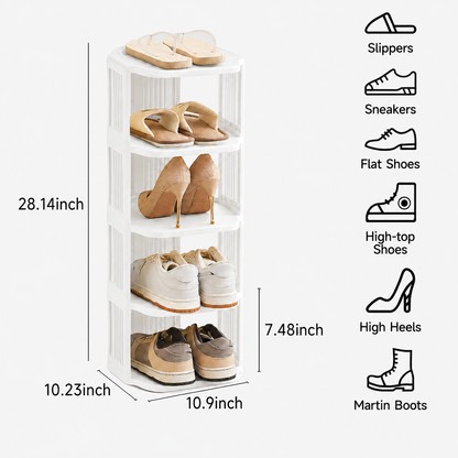 Small shoe rack,5/ 6/9-layer plastic vertical shoe rack for small spaces, freestanding shoe rack for closets, entryways