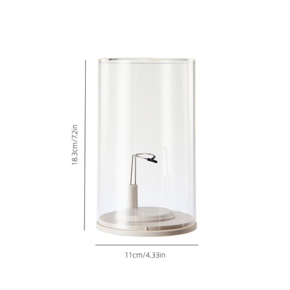 Clear Dustproof Rotating Display Box for Keychain Watch Jewelry Home Organizer Living Room Bedroom Study Room Required Case