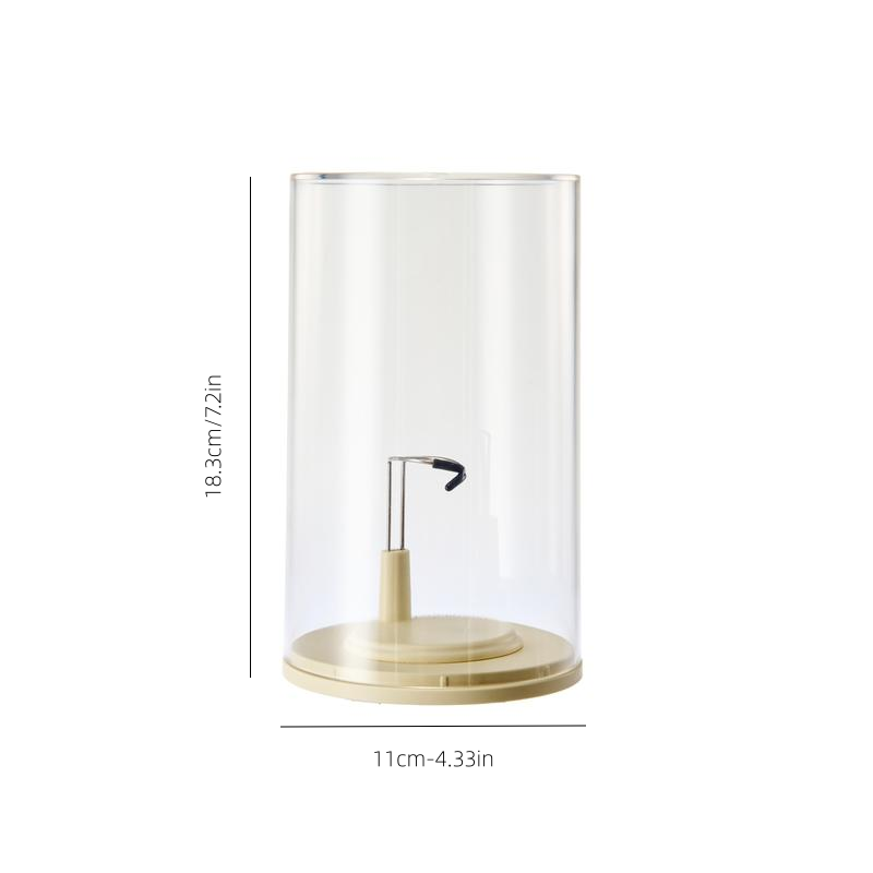 Clear Dustproof Rotating Display Box for Keychain Watch Jewelry Home Organizer Living Room Bedroom Study Room Required Case
